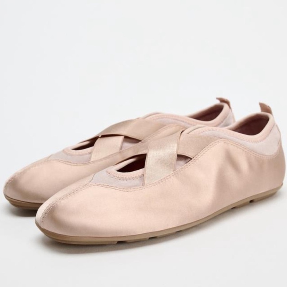 Zara Women's Pink MARY JANE SNEAKERS